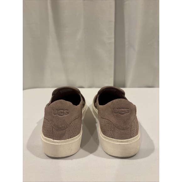 UGG Suede Leather Women Size 9 Dusty Rose Pink Flat Slip On Shoes - Picture 2 of 9